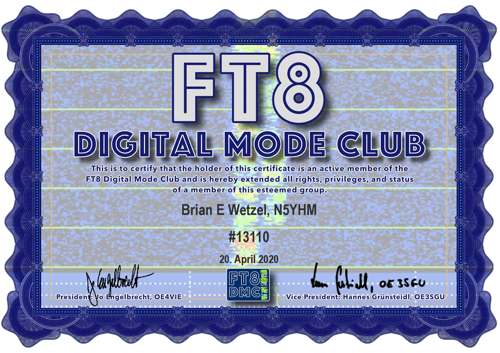 FT8 Digital Mode Club 13100